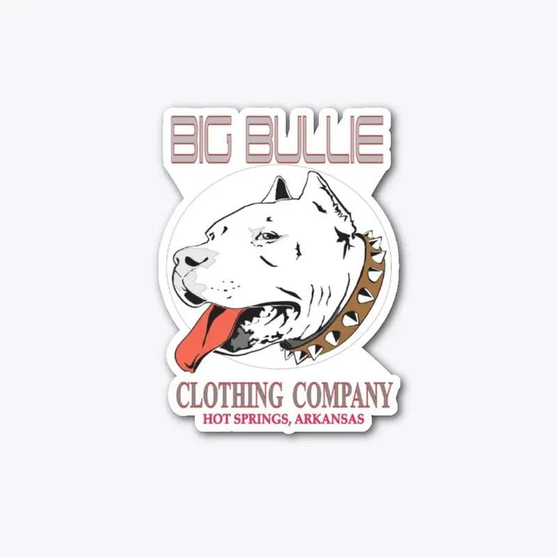 BIG BULLIE RED/GREY STICKER