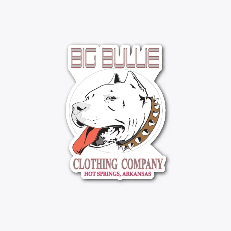 BIG BULLIE RED/GREY STICKER